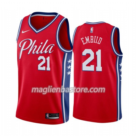 Maglia NBA Philadelphia 76ers Joel Embiid 21 Nike 2019-20 Statement Edition Swingman - Uomo